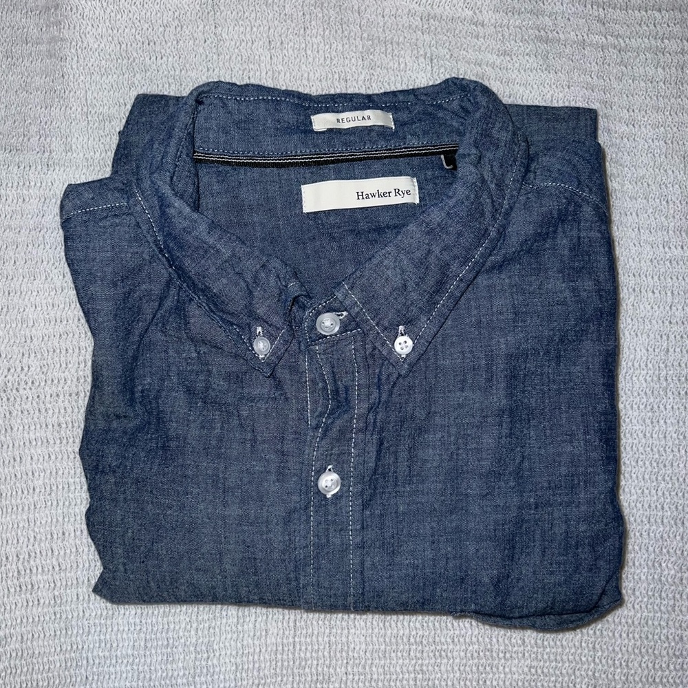 Hawker Rye Long Sleeve Button Down Dress Shirt